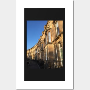 A Street Scene in Edinburgh, Scotland Posters and Art